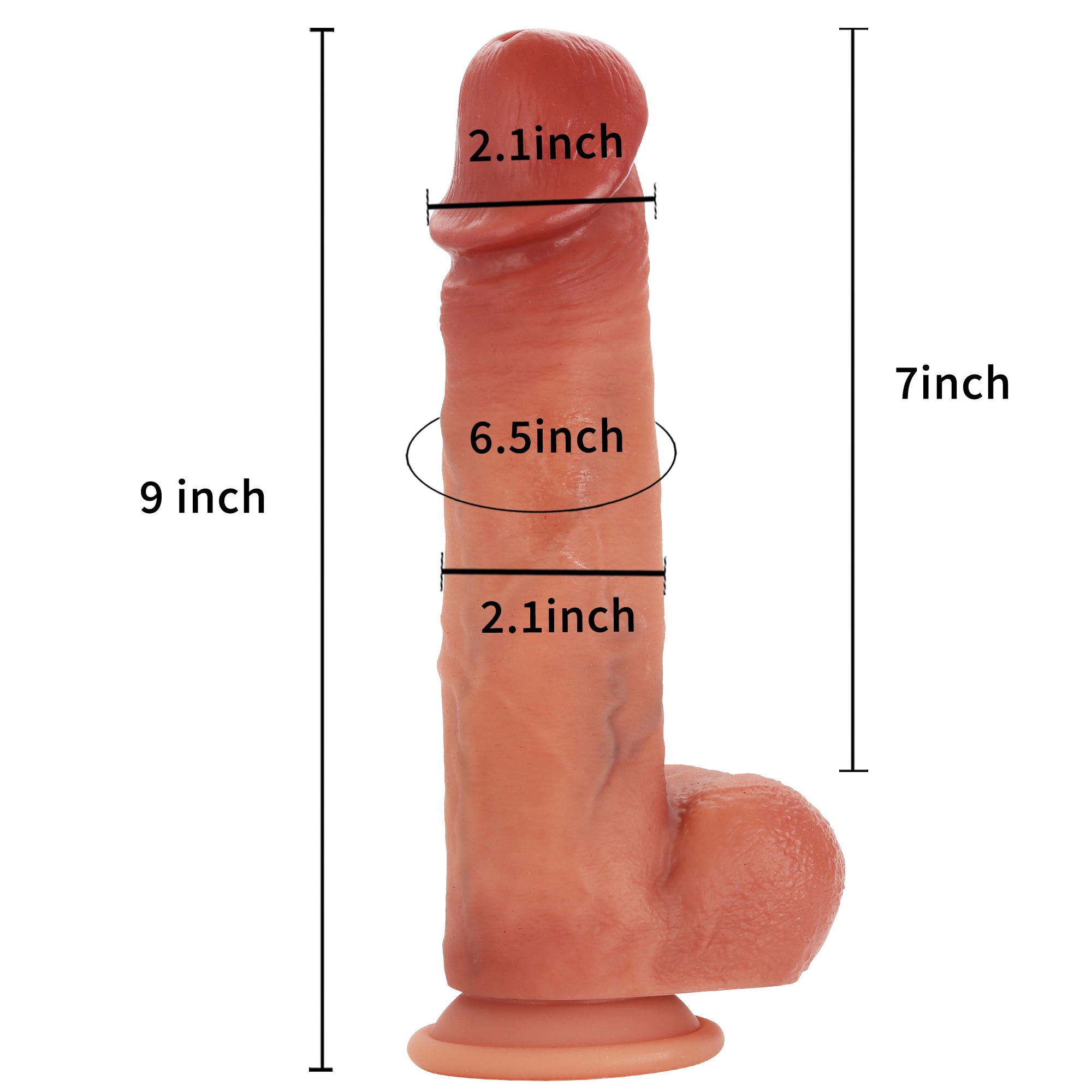 Boomer Squirting Dildo 9 inch Cumming Ejaculating Dildos Sliding Skin