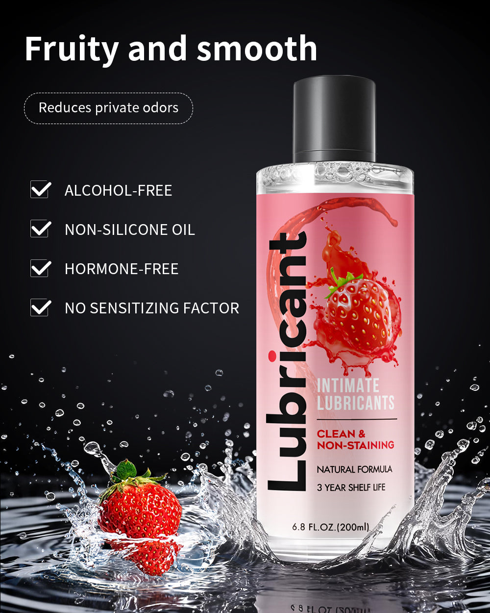 Water Based Lube Lasts Long & Easy to Clean Lube 200ml