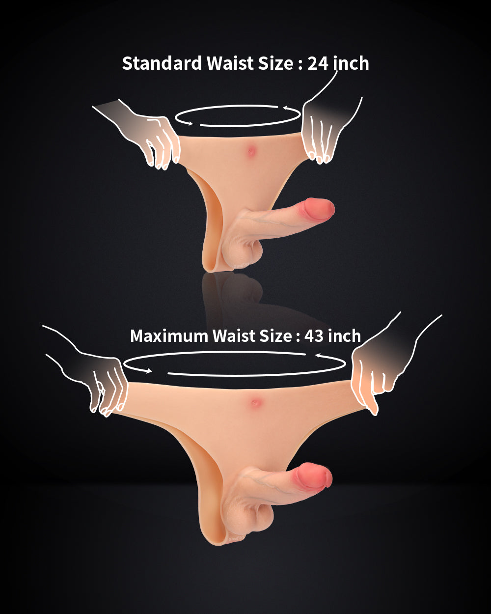 Nolan 6.8 Inch Insertable Brief Strap-On Dildo