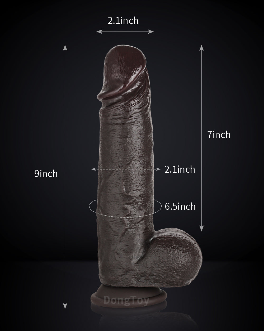 Boomer 9 inch Squirting Cumming Ejaculating Dildo Sliding Skin Black Dildo