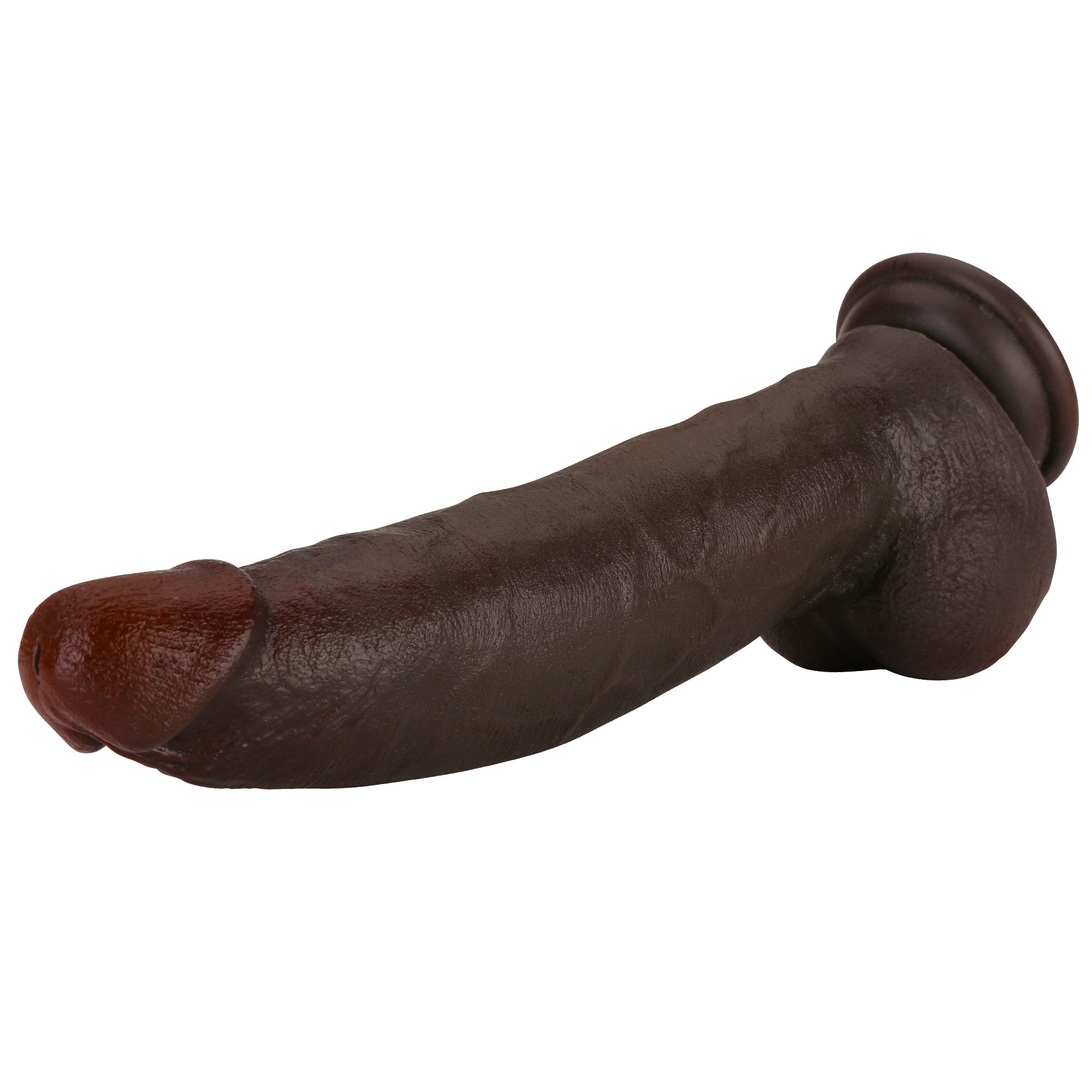 Baron 10 inch BBC Realistic Curved Dildo Real Skin With Keel