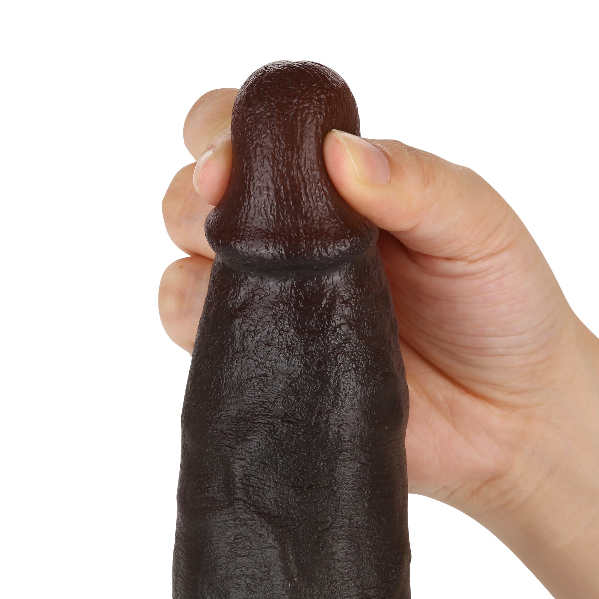 Baron 10 inch BBC Realistic Curved Dildo Real Skin With Keel