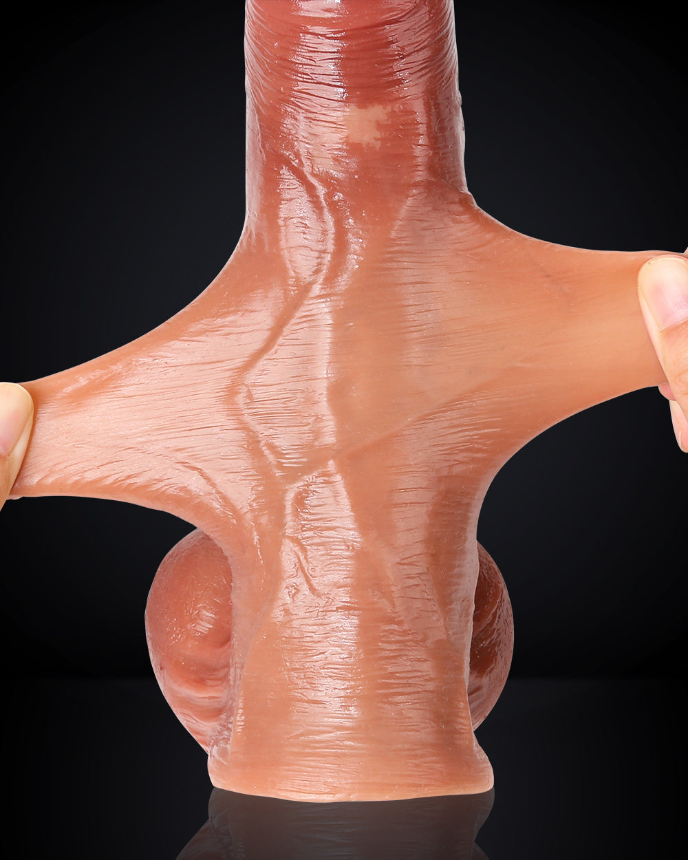 DONGTOY David 8.6 inch Sliding Skin BBC Dildo With Balls