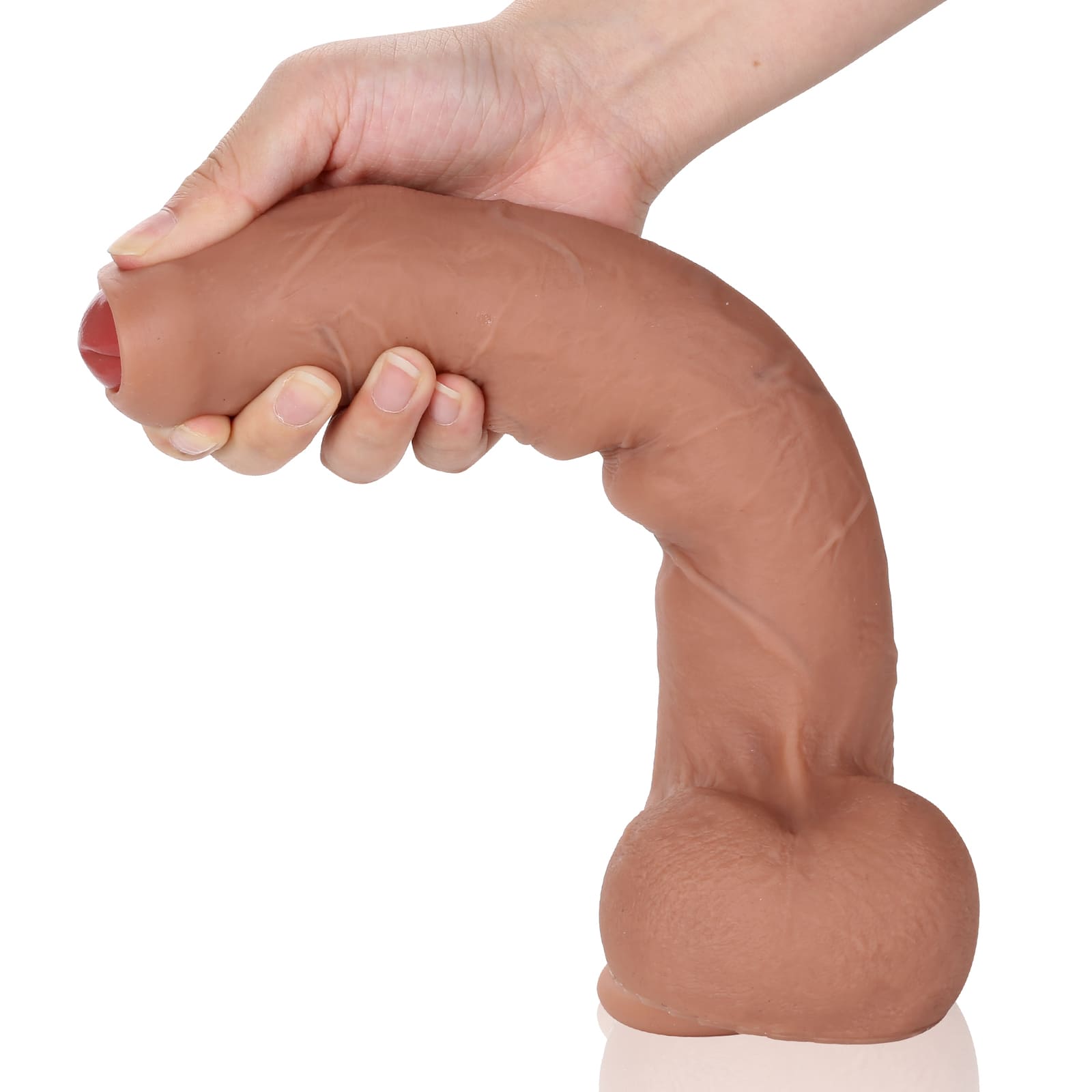 Diego 11 inch Huge Foreskin Sliding Skin Realistic Dildo With Balls