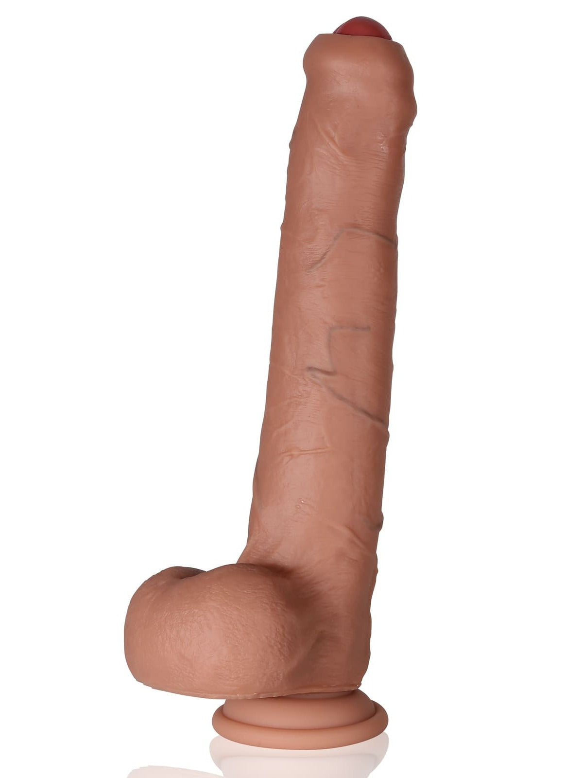 Diego 11 inch Huge Foreskin Sliding Skin Realistic Dildo With Balls