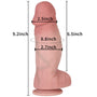 Emperor 9 Inch Realistic Soft Silicone Fat Large Dildo