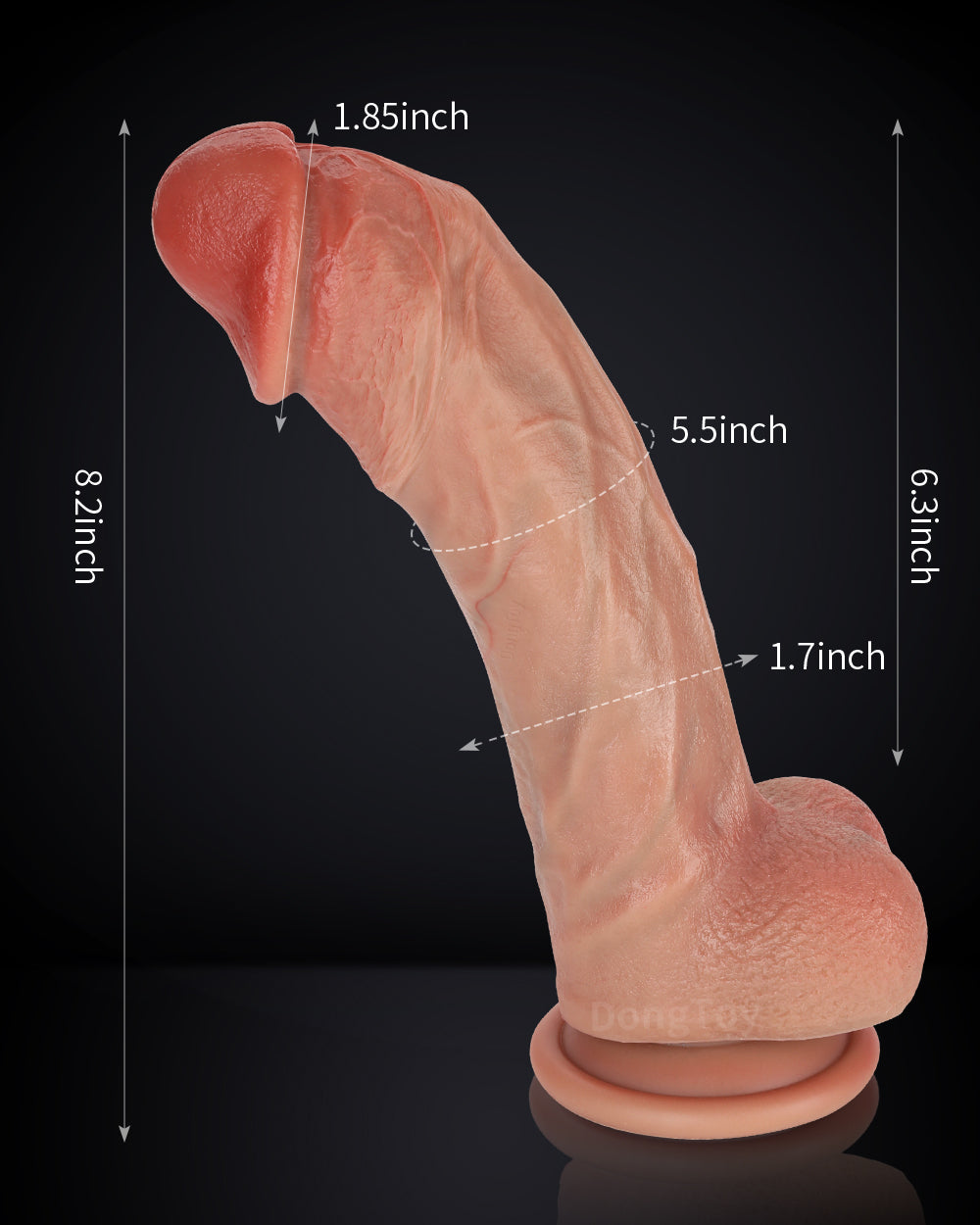 G-Wagon 8 inch Ultra Realistic Dildo Real Vein Dildo