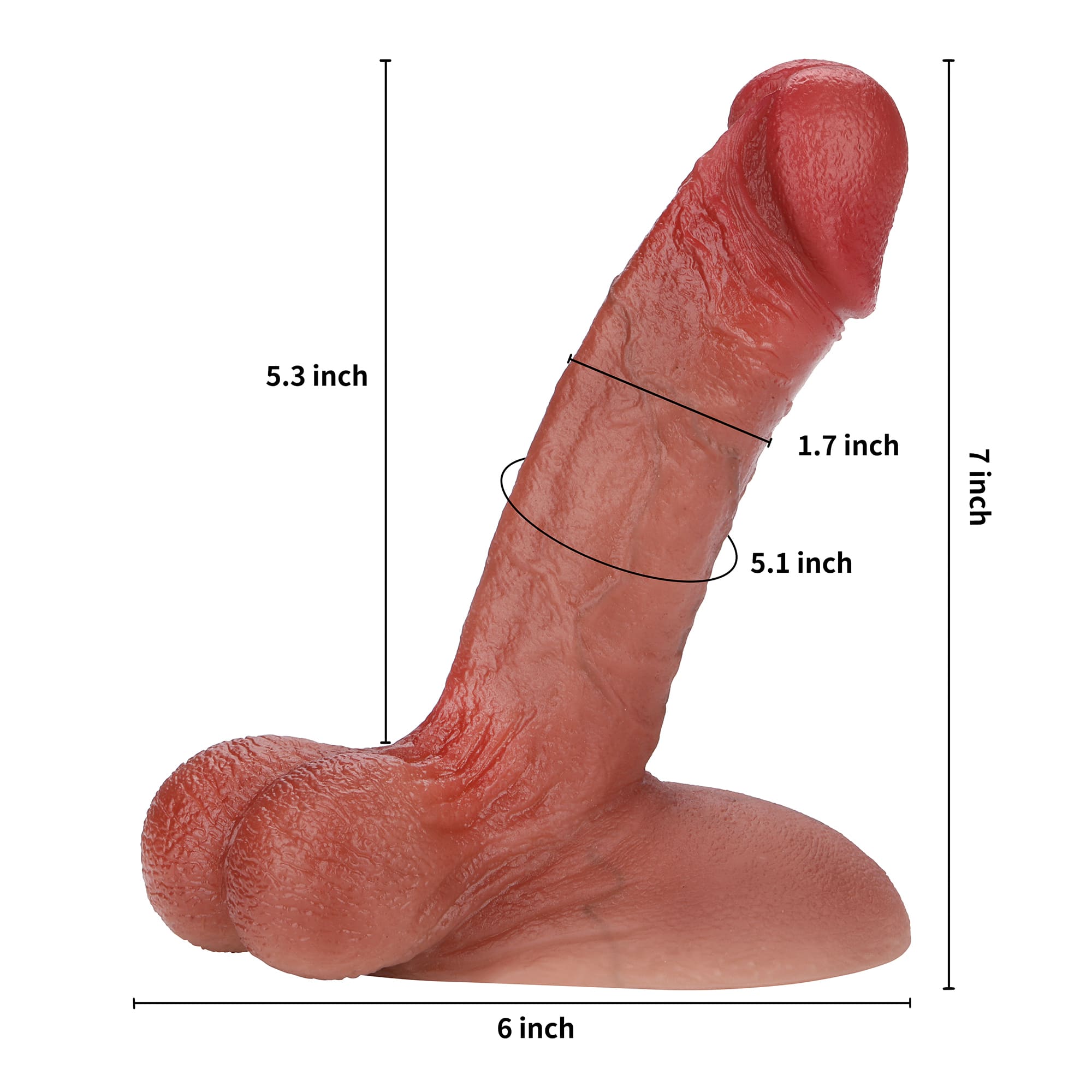 Javier 7 inch Ultra Real Skin Realistic Dildo & Real Feel Design