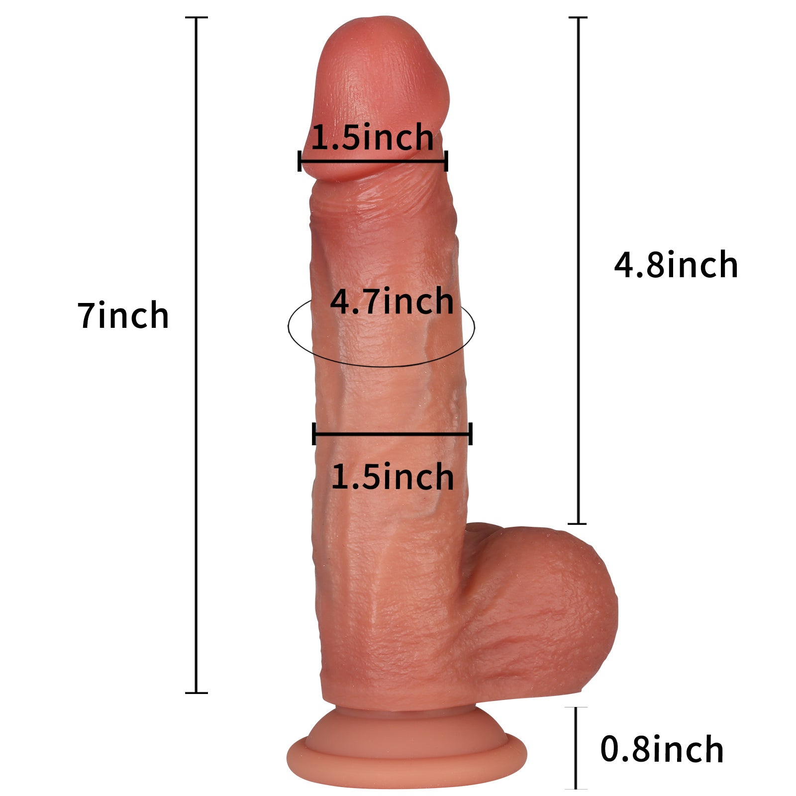 Juicy Squirting 7 inch Cumming Ejaculating Dildo Sliding Skin