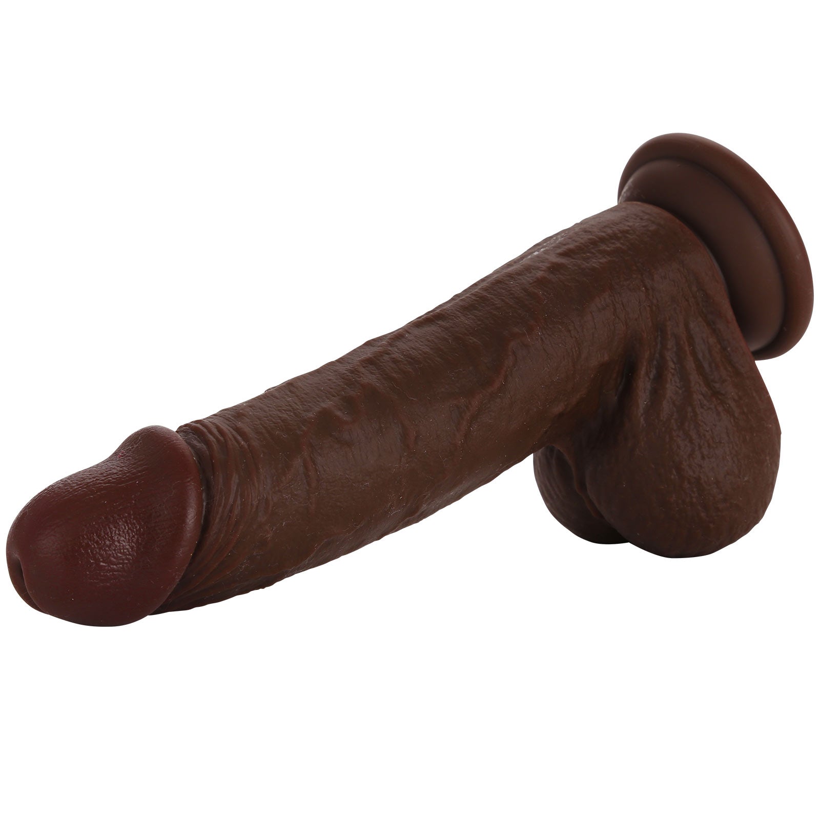 Juicy 7 inch Squirting Dildo Cumming Ejaculating Black Dildo Sliding Skin