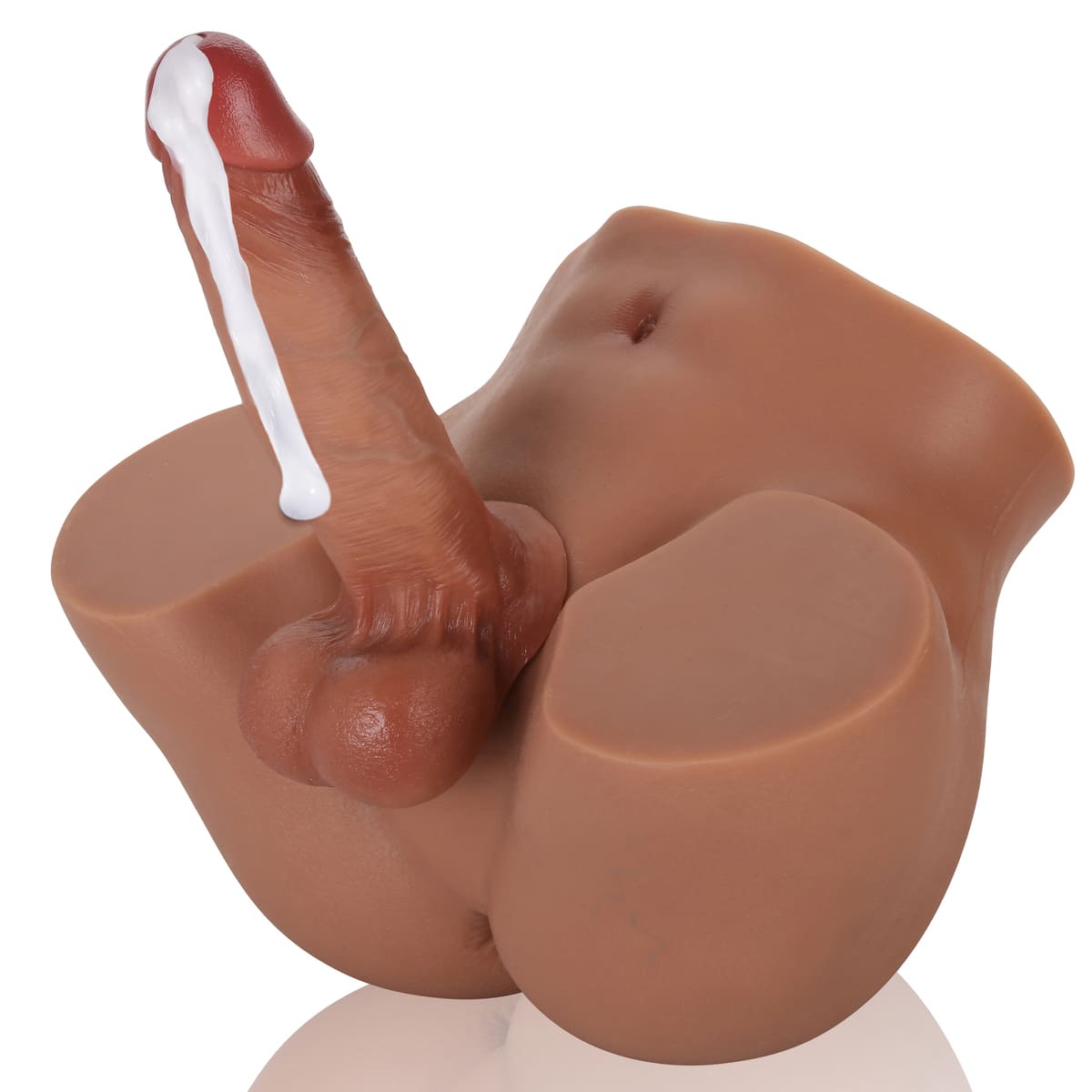 Justin 14lb With James 7 inch Realistic Dildo (Brown)