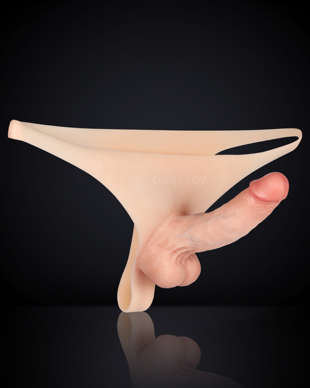 Kendon 6 in Strap On Dildo Wearable Solid Realistic Dildo Flesh