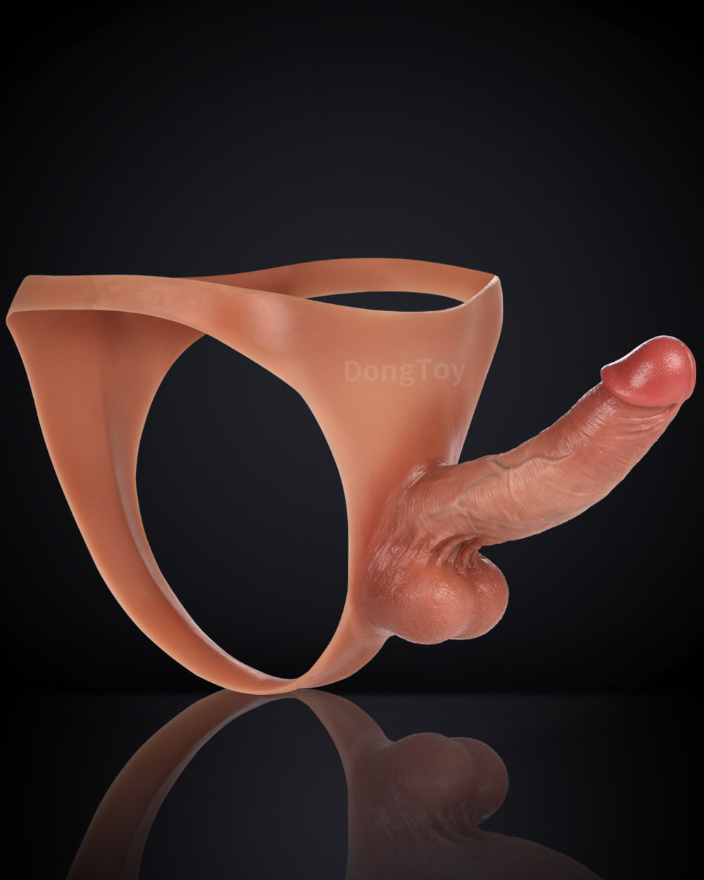 Kendon 6 in Strap On Dildo Strapless Wearable Solid Realistic Dildo Brown