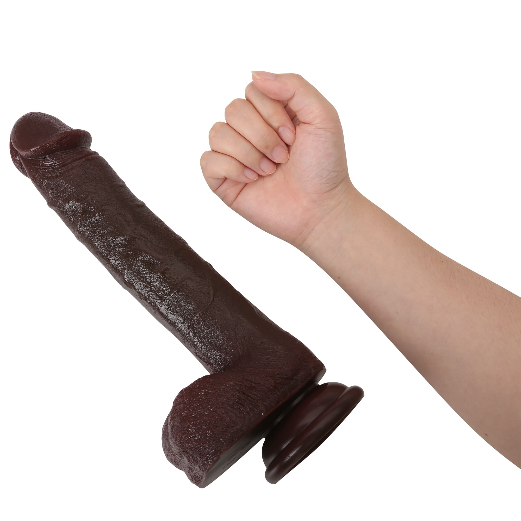 Kyle 11 inch Black Thrusting Dildo Powerful Vibration With Remote Control