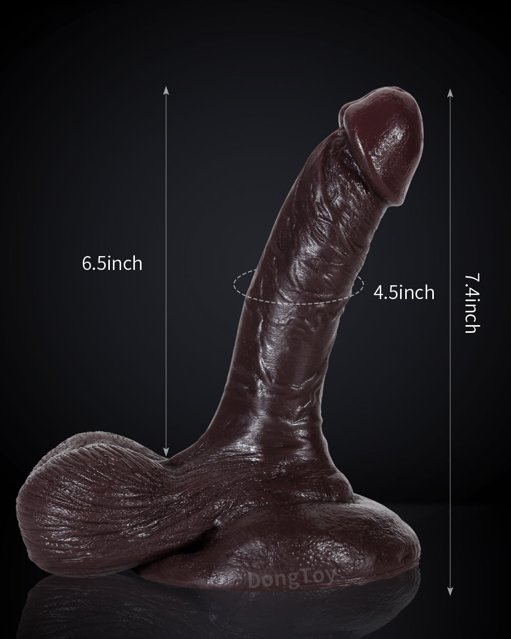 Milan 7.4 inch Massive Beginners Ultra Realistic Dildo With Real Ball