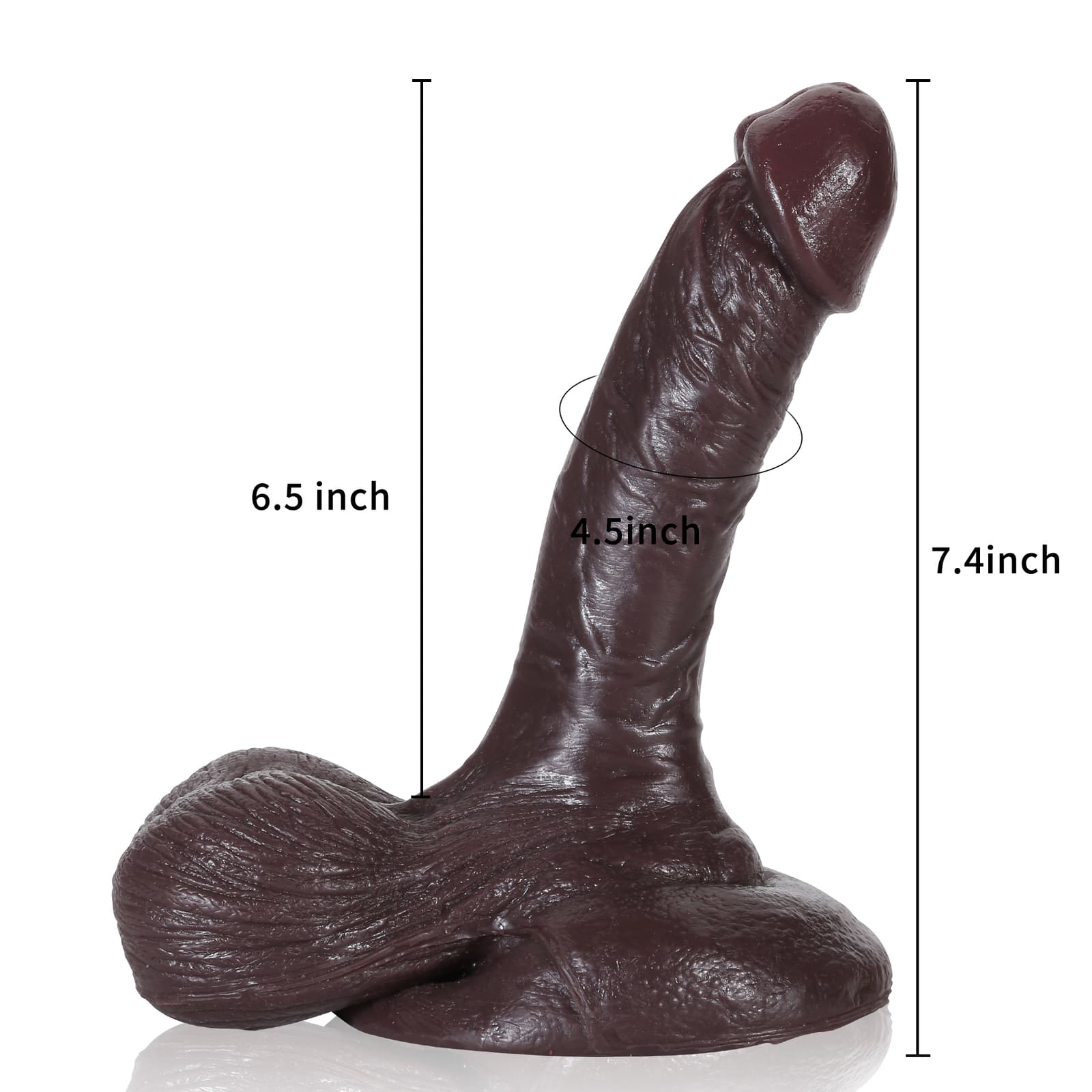 Milan 7.4 inch Massive Beginners Ultra Realistic Dildo With Real Ball