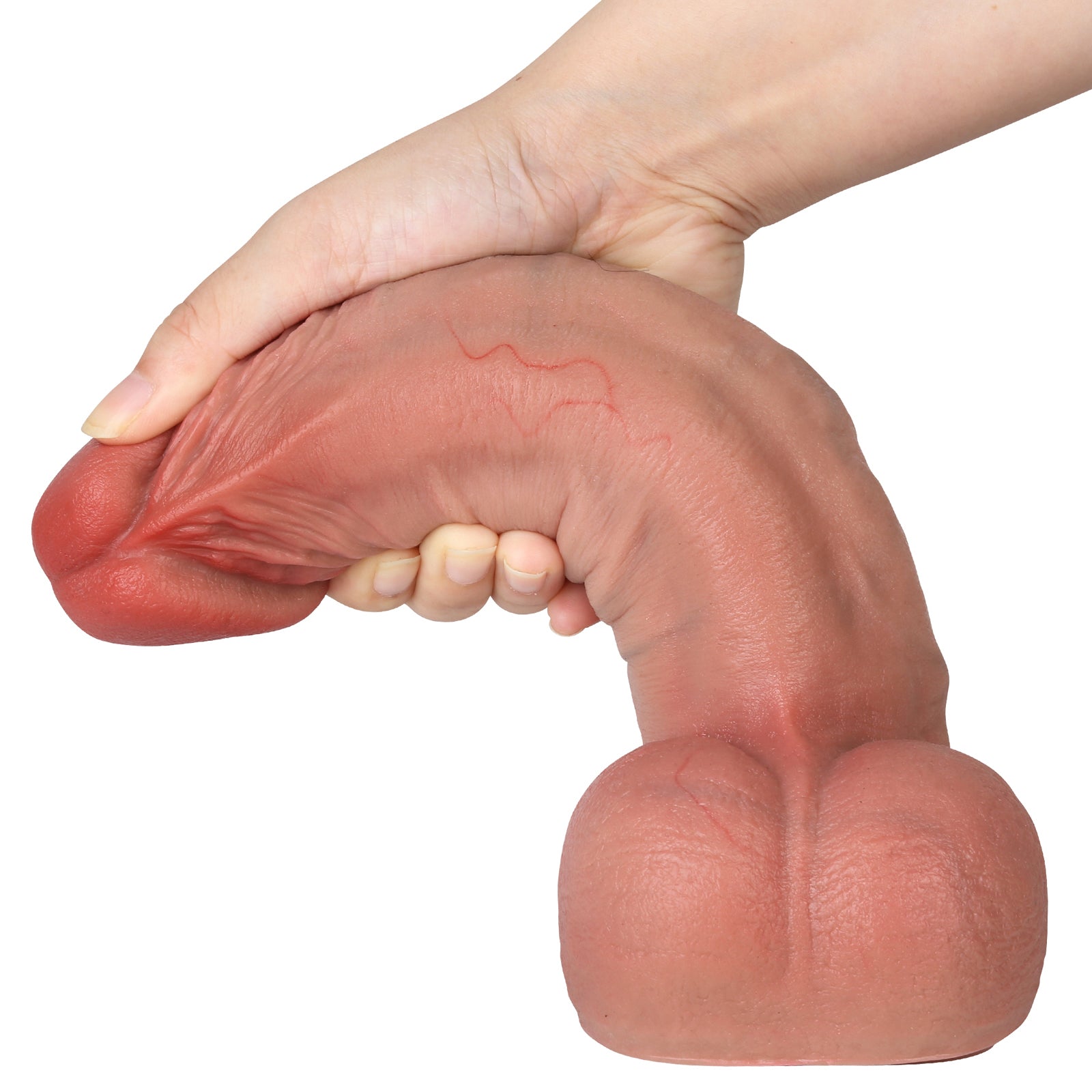 Roman 10 inch Ultra Realistic Real Skin Dildo With Keel