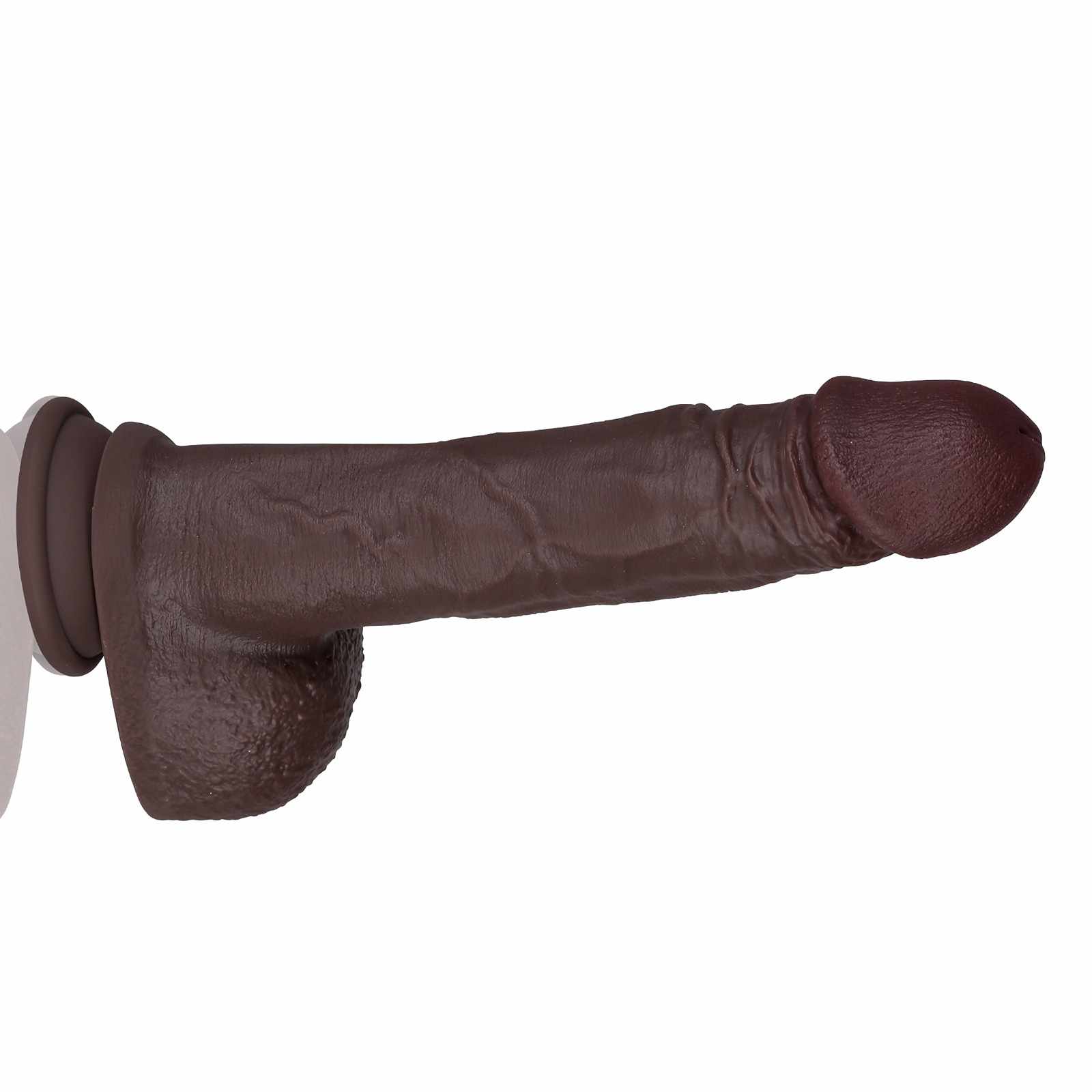 Ryan 10 Inch Lifelike Glan Realistic Dildo Black Dildo