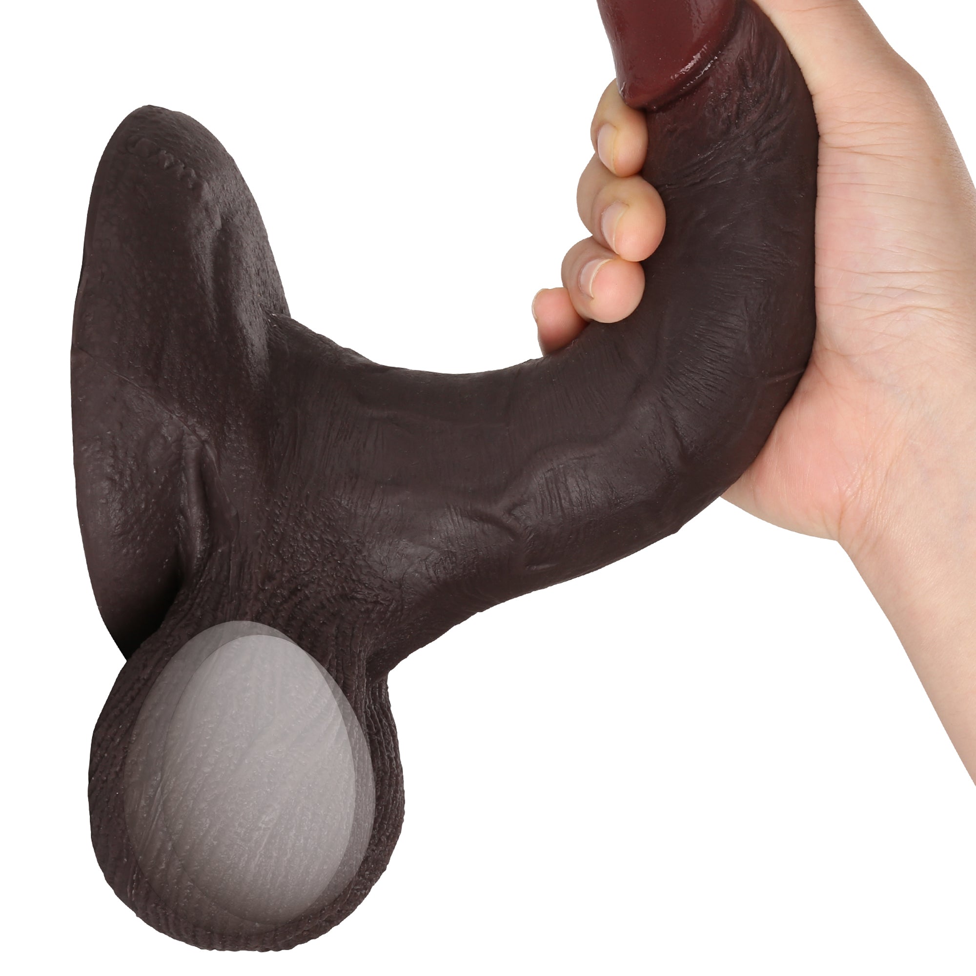 Tiger 7 Inch Realistic Silicone Dildo with Strong Suction Cup Hands-Free | DongToy