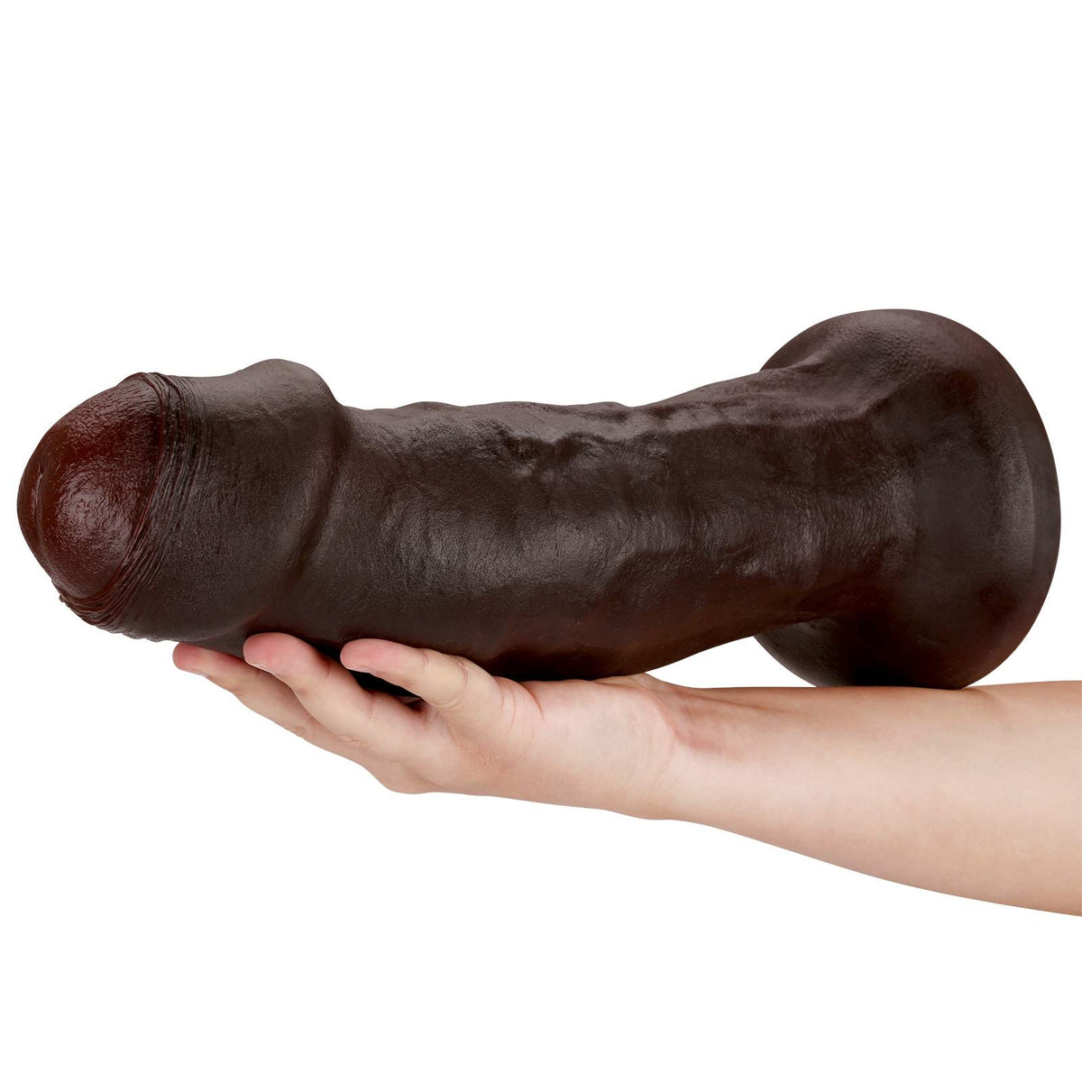 Titan 13 inch Ultra Huge Black XL Dildo Extreme Girth Suction Cup