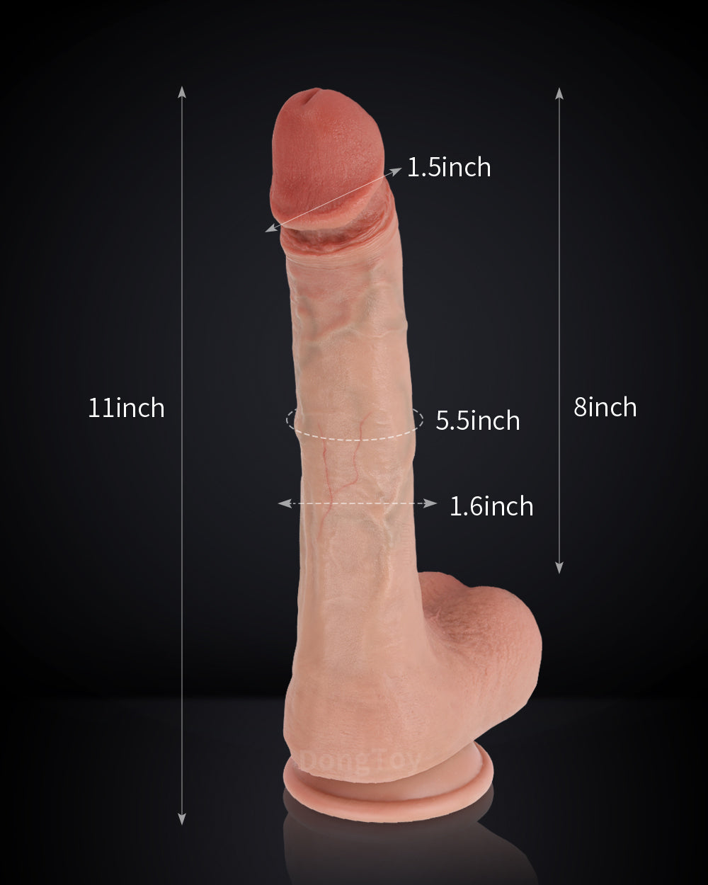 Zion 11 inch Huge Ultra Realistic Skin Real Feel Skin