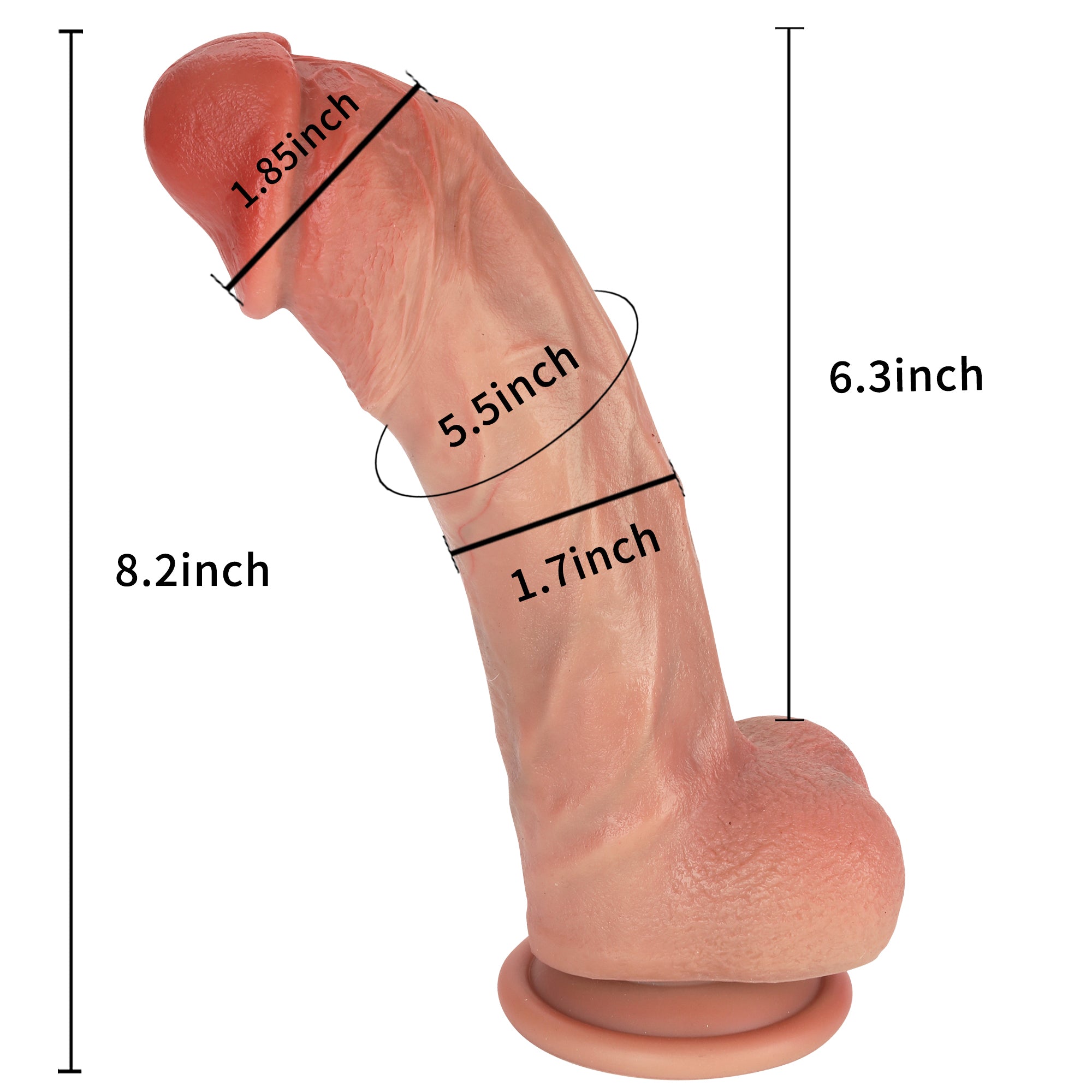 G-Wagon 8 inch Ultra Realistic Dildo Real Vein Dildo