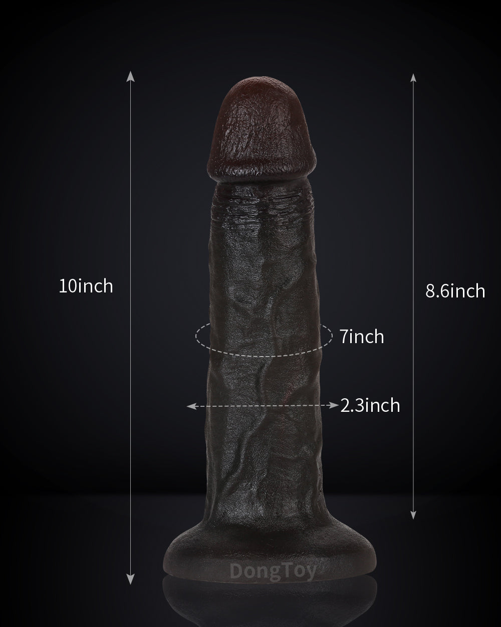 Bryan 10 inch Real Soft Skin Realistic BBC Dildo