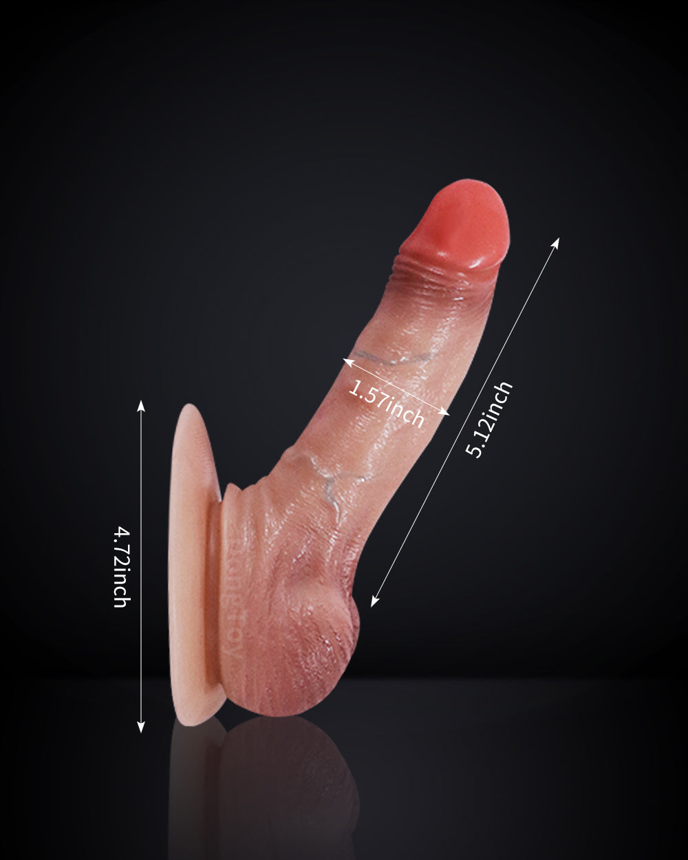 Kane 5.12 Inch Realistic Wearable Strap-On for Couples