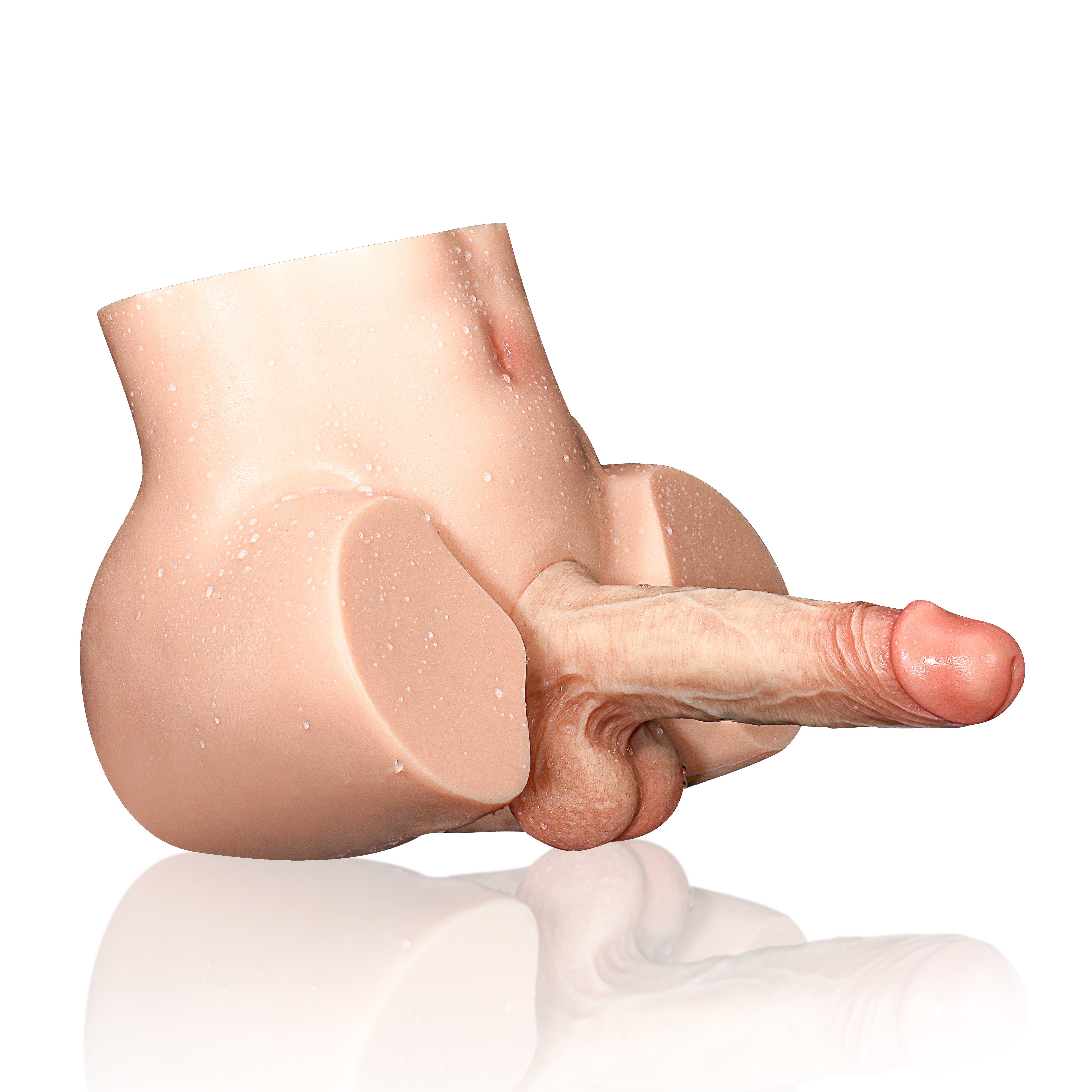 Justin 14lb With James 7 inch Realistic Dildo (Brown)