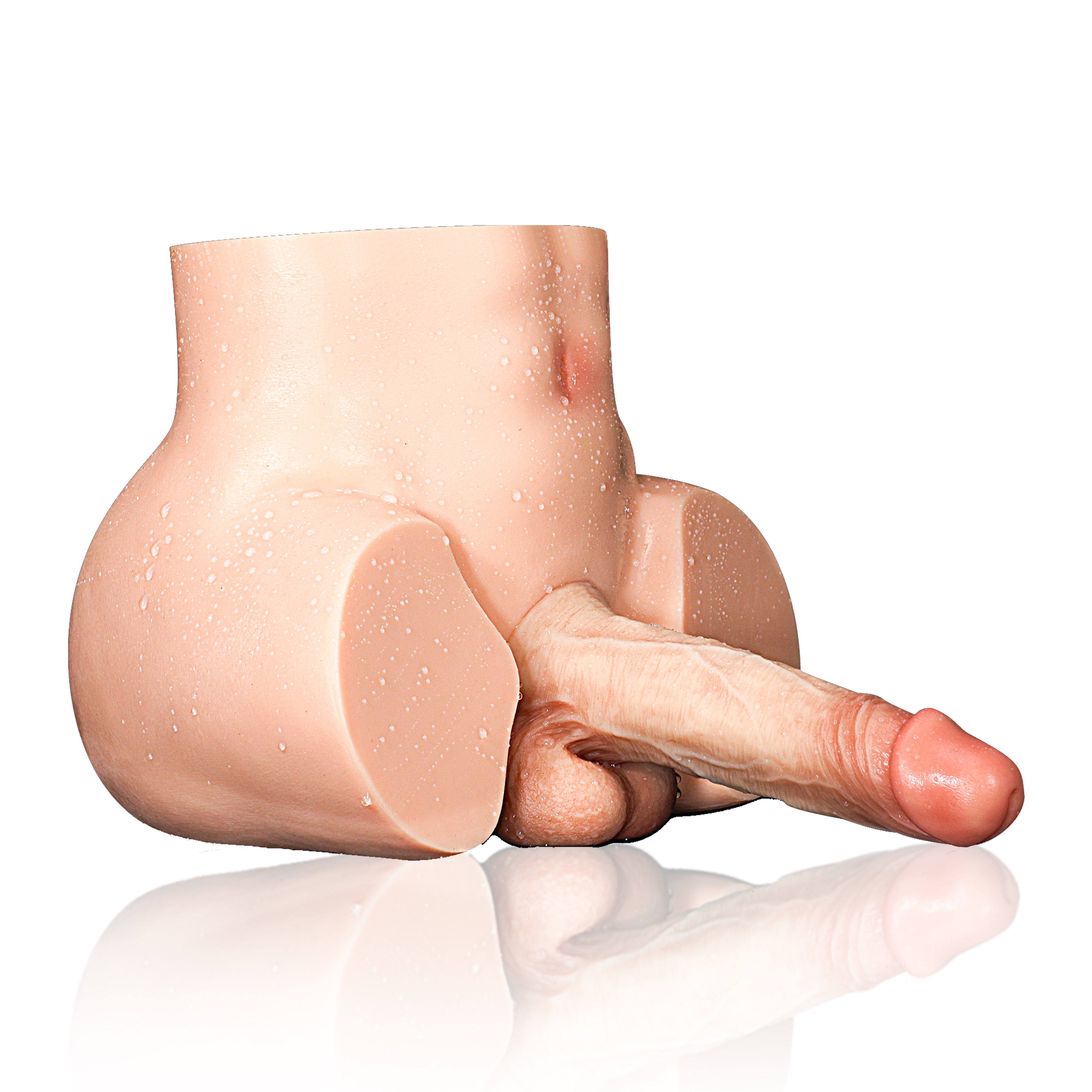 Justin 14lb With James 7 inch Realistic Dildo (Brown)