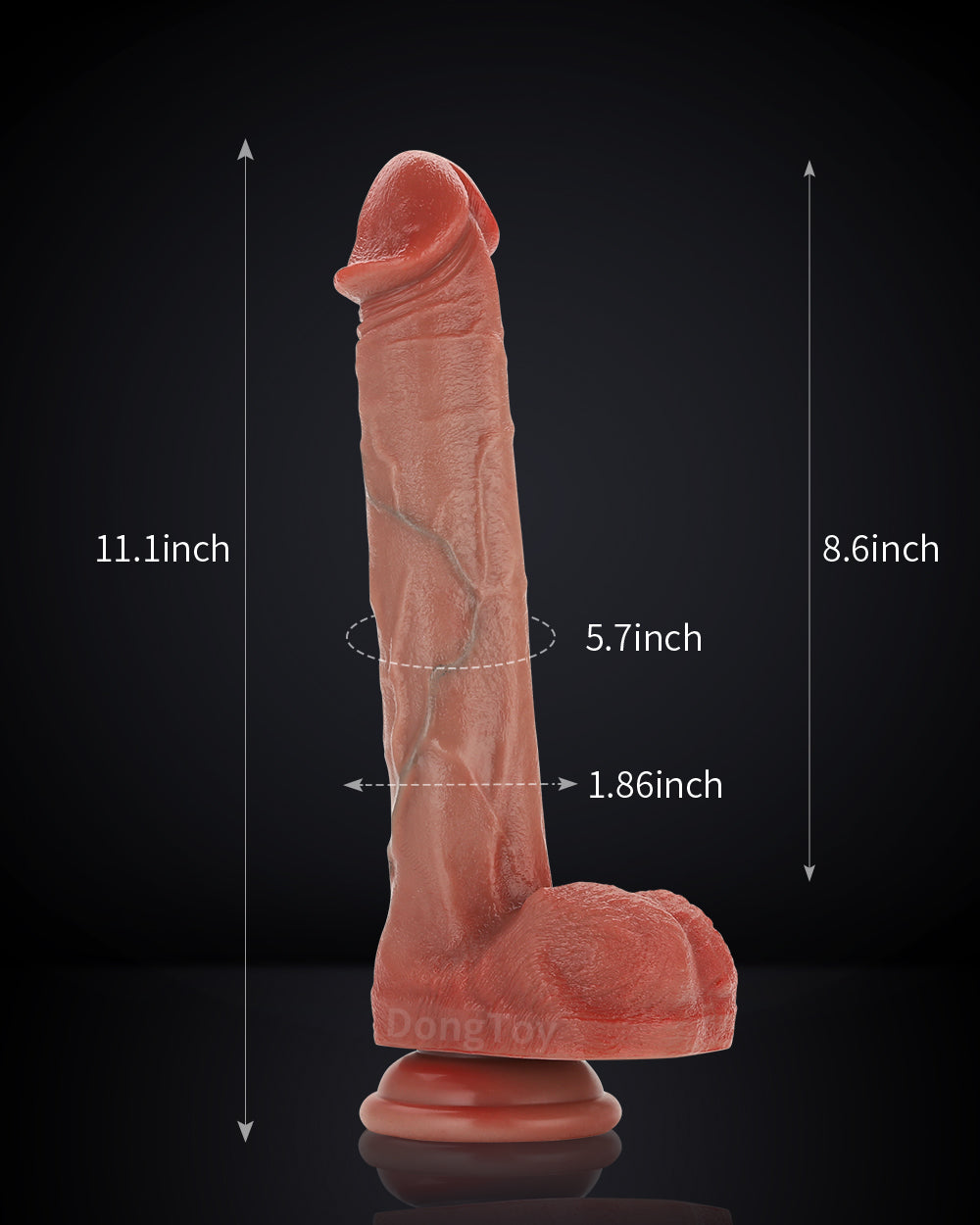 Kyle 11 in Thrusting Dildo Powerful Vibration Dildo With Remote Control