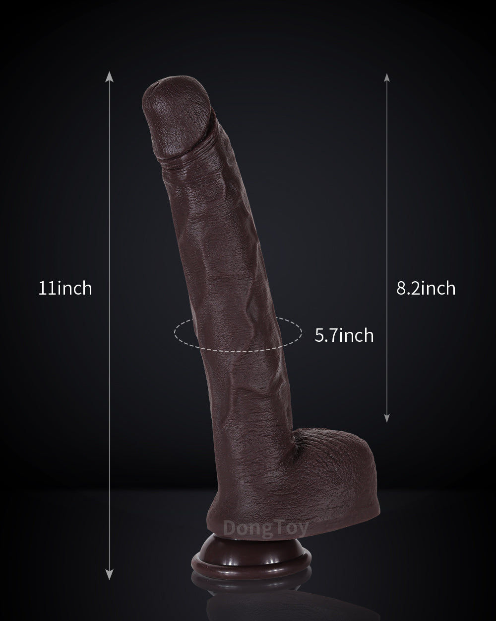 Mateo 11 inch Extra Long Realistic Feeling Dildo Hyper Real Dildo