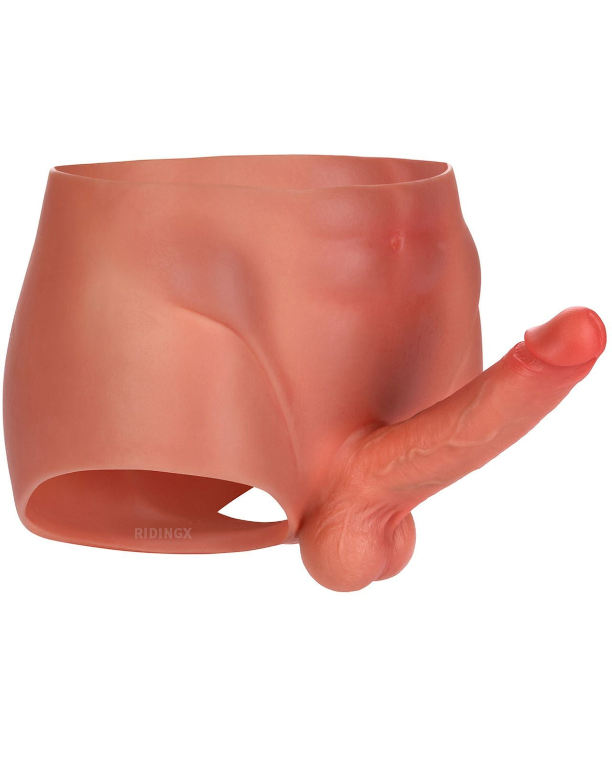 Edwin 7.2 inch Realistic Strap-On Dildo Solid Silicone Wheat