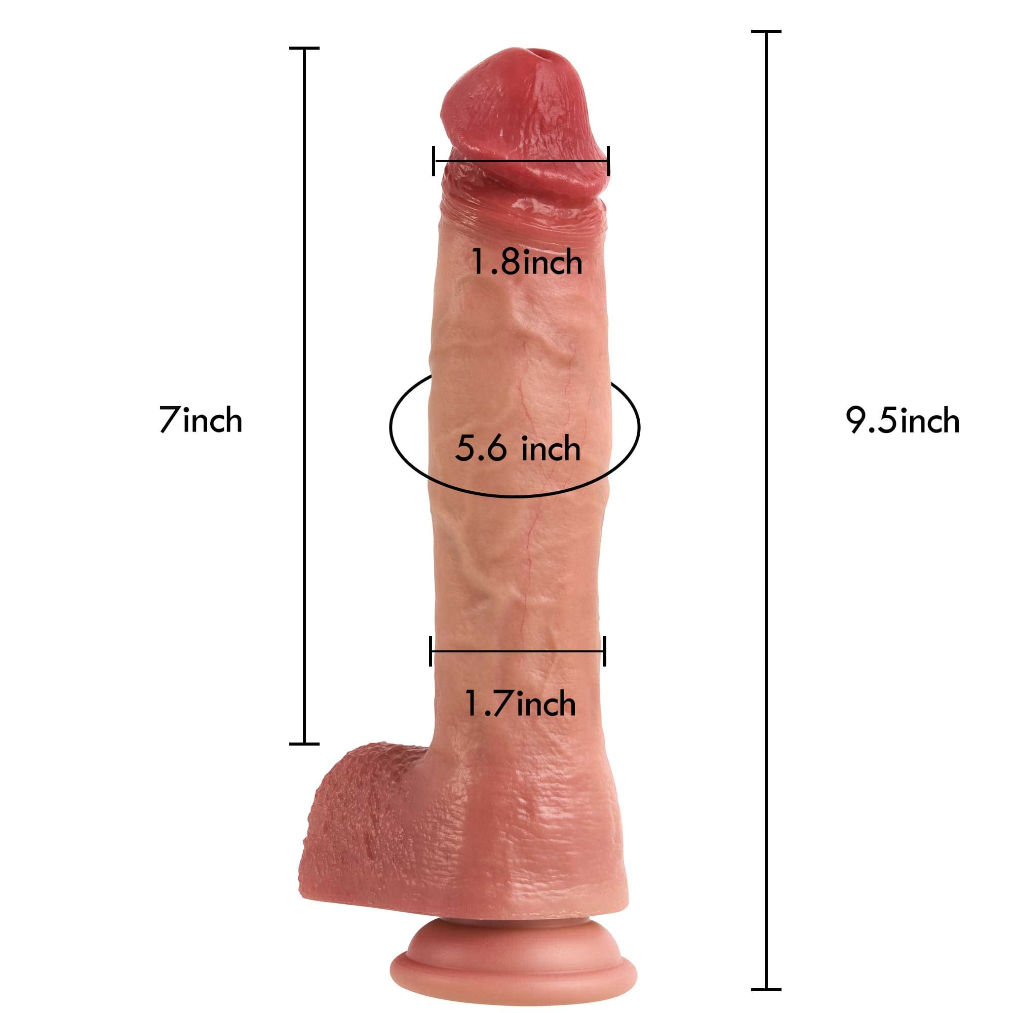 SuperRex 9 inch SuperSpeed Thrusting Dildo & Remote Control