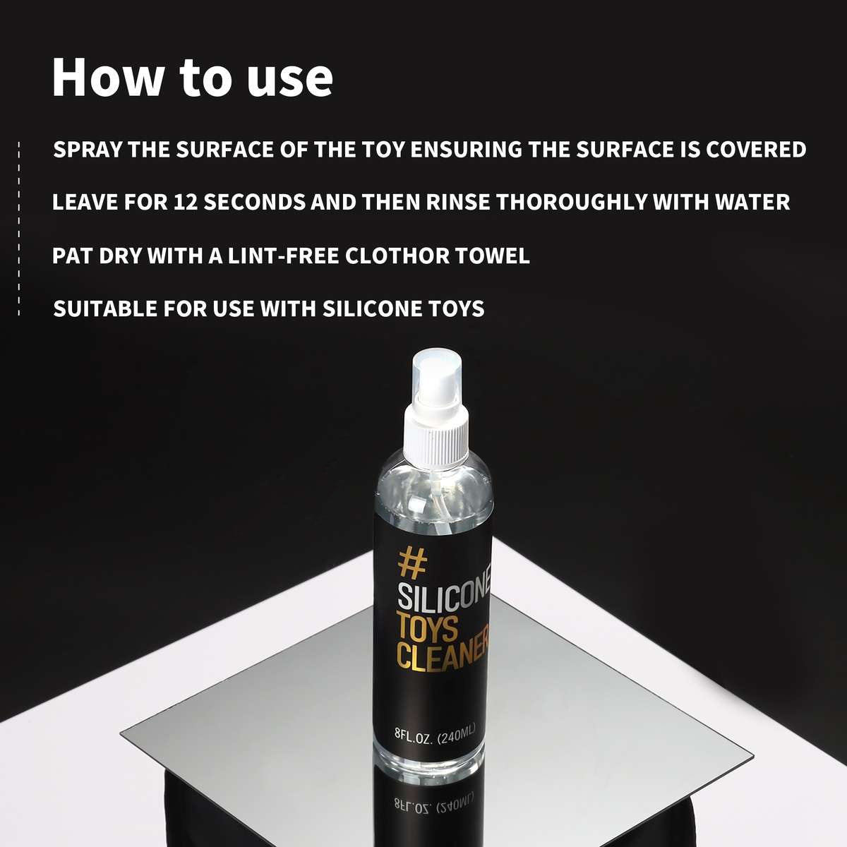 Silicone Toy Cleaner Dildo Misting Cleaner Silicone Dildo Toy Cleaning