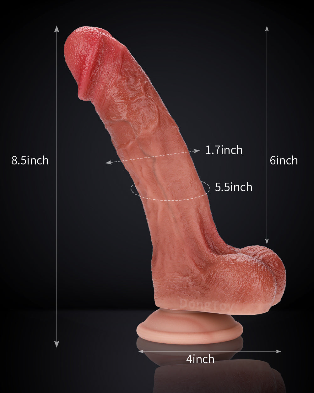 Simba 8.5 inch Real Feeling Realistic Dildo Deep Filling