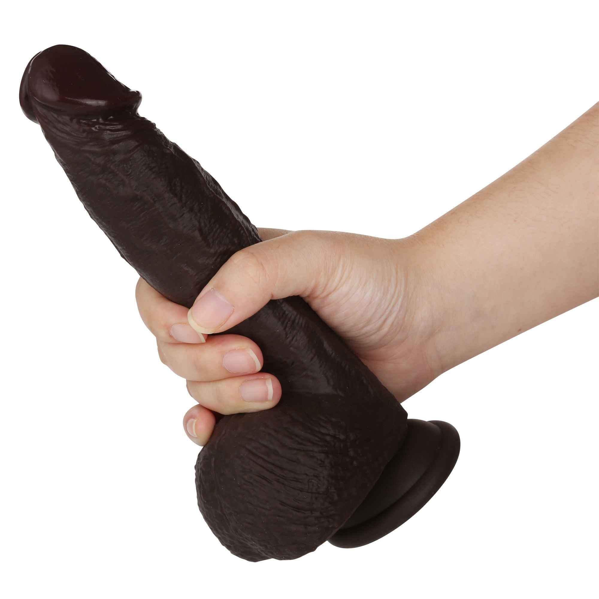 Squirtle 8 inch Squirting Cumming Real Feel Sliding Skin Black