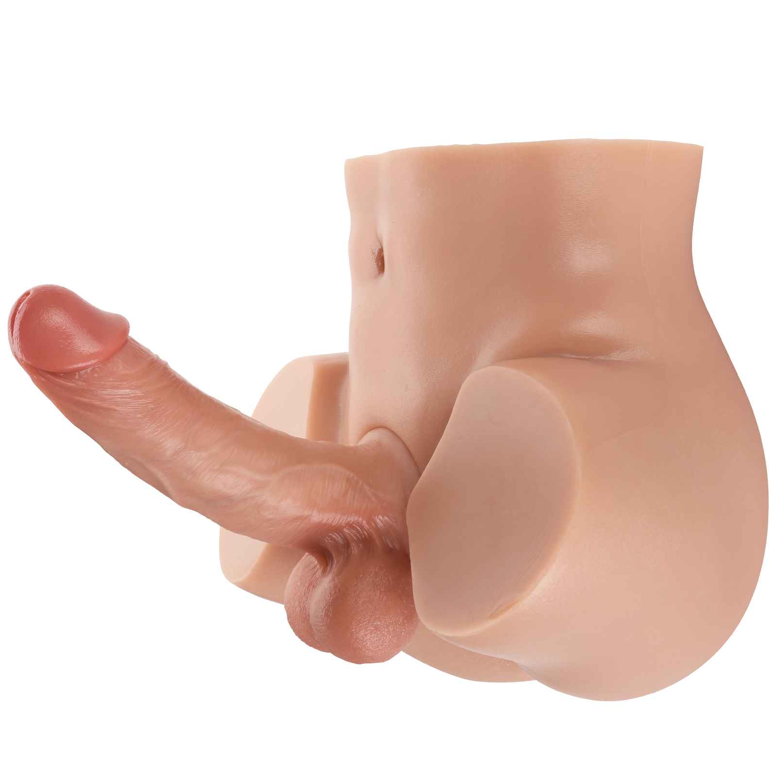 DongToy Justin 14lb Realistic Torso Dildo & James 7inch Dildo (Flesh)