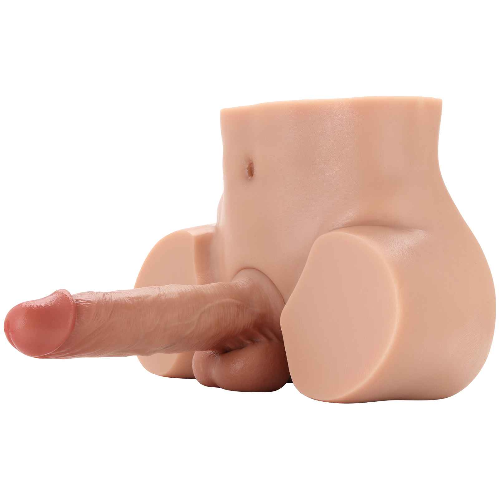 DongToy Justin 14lb Realistic Torso Dildo & James 7inch Dildo (Flesh)