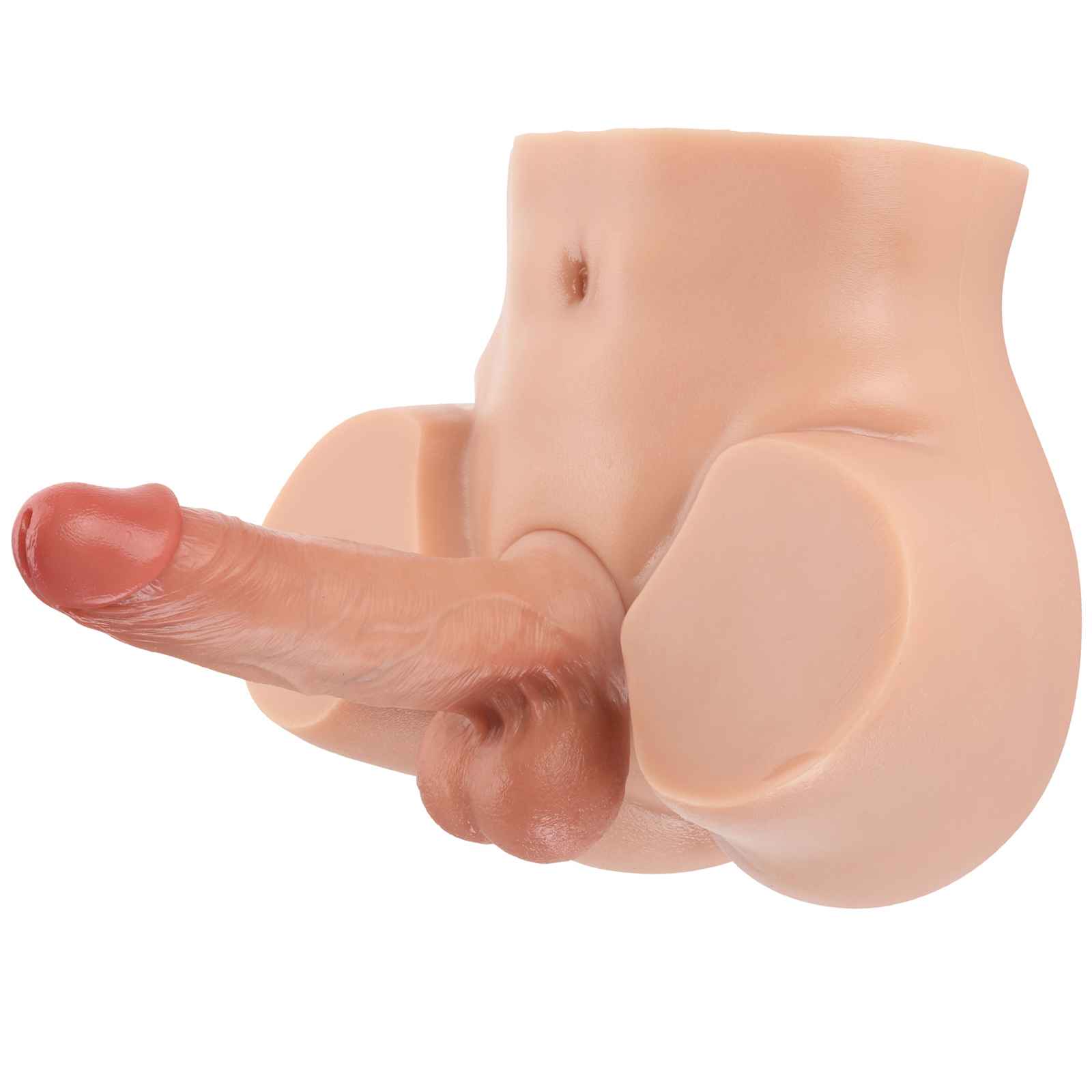 DongToy Justin 14lb Realistic Torso Dildo & James 7inch Dildo (Flesh)