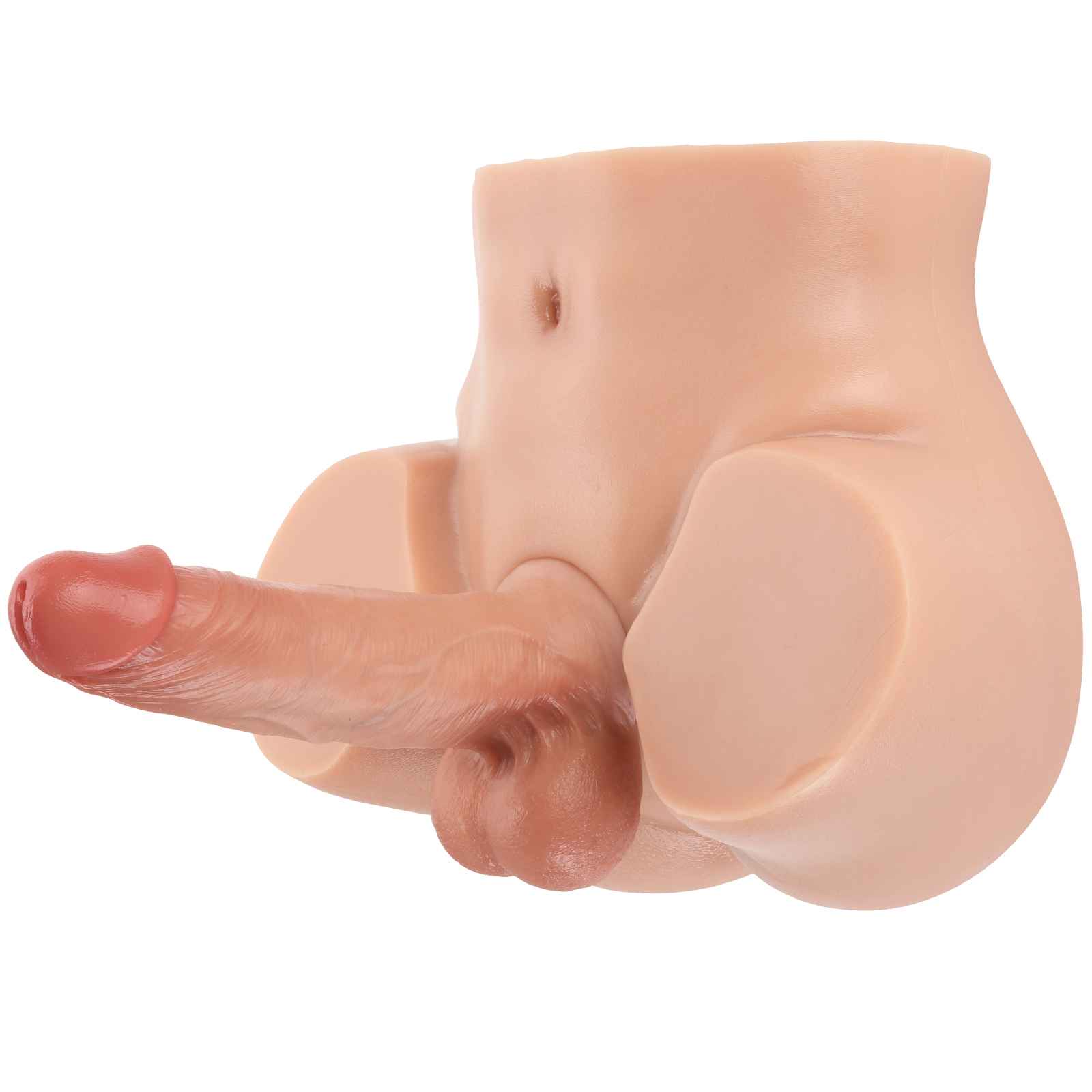 DongToy Justin 14lb Realistic Torso Dildo & James 7inch Dildo (Flesh)