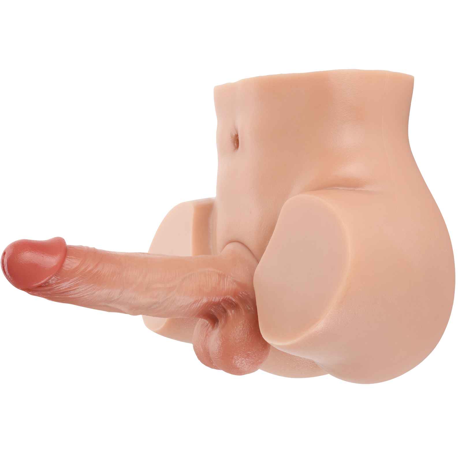 DongToy Justin 14lb Realistic Torso Dildo & James 7inch Dildo (Flesh)