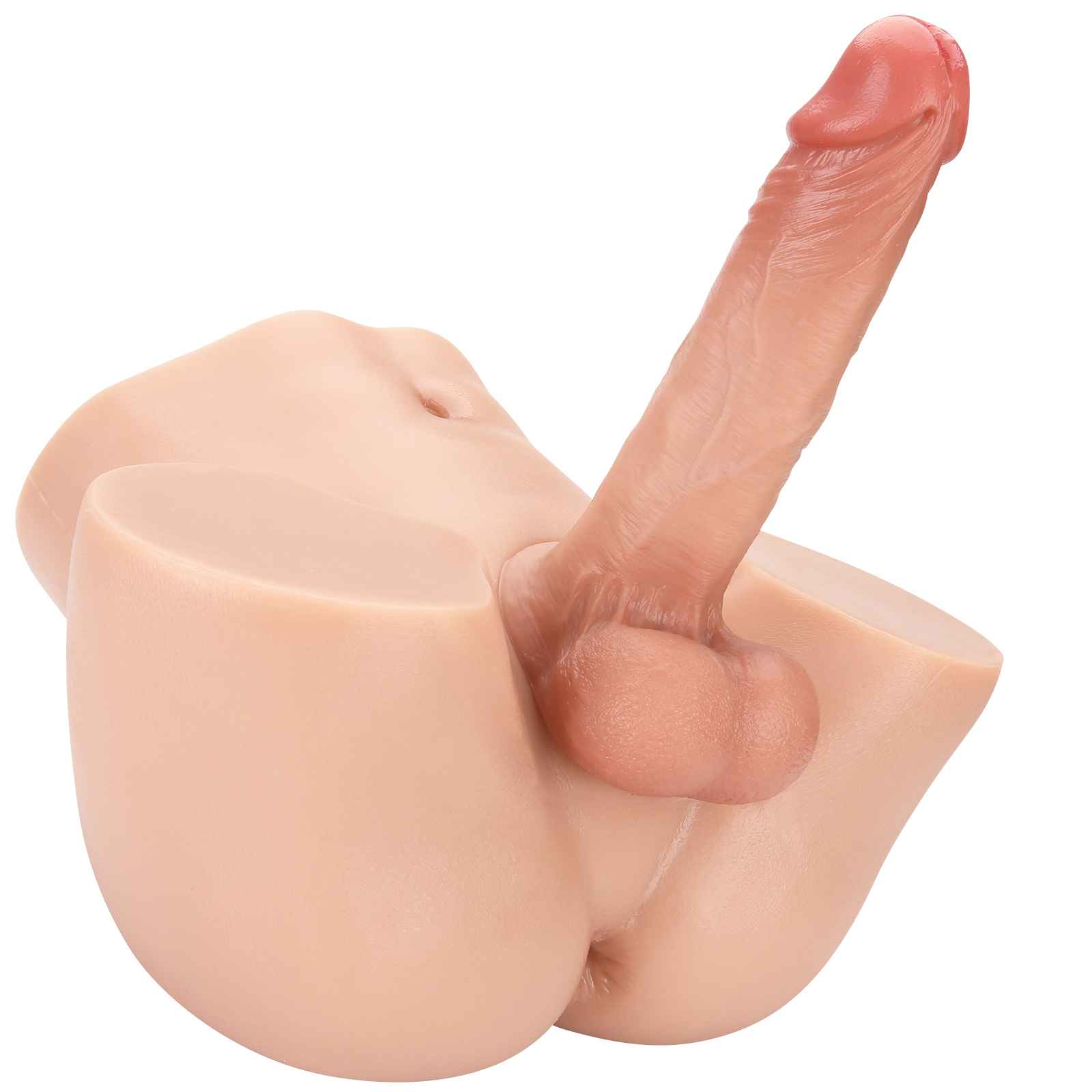 DongToy Justin 14lb Realistic Torso Dildo & James 7inch Dildo (Flesh)