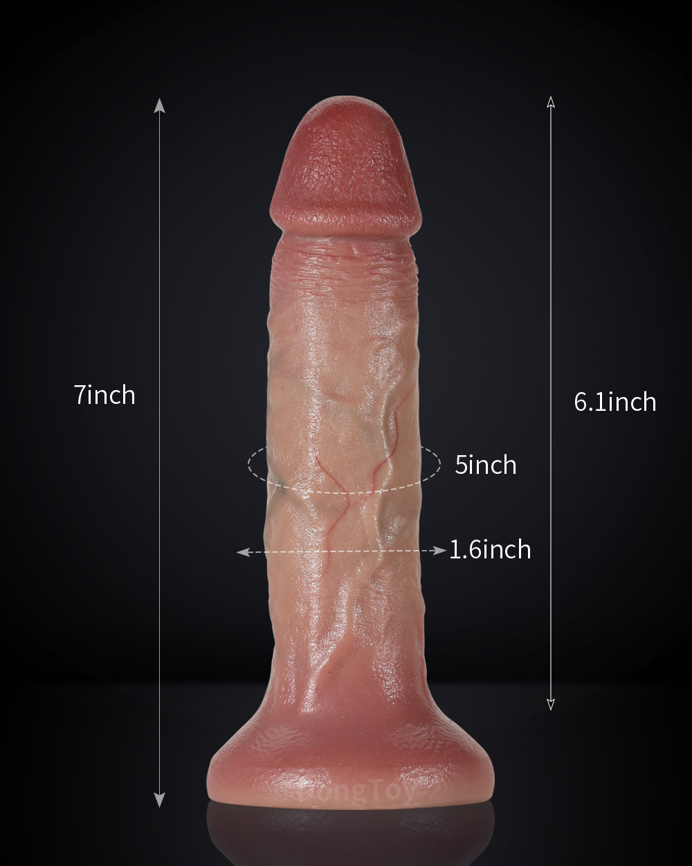 Tyson 7 inch Ultra Realistic Dildo With Lifelike Glan